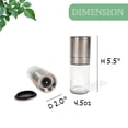 thumbnail image 2 of Salt and Pepper Grinders Refillable Set of 2 - Adjustable Sea Salt Grinder & Pepper Grinder, Pepper Mill & Salt Mill, Modern Kitchen Accessories, Refillable Condiment Bottles, 2 of 3