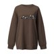 thumbnail image 1 of Sudadera para mujer Sudaderas de cuello redondo Festival Moda Otoño Impreso Blusa de manga larga suelta Casual Pullover Tops Sudadera Odeerbi ODB-5, 1 of 5