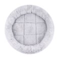 thumbnail image 2 of Small Dog Bed Washable 12 Inch Donut Bed for Dogs Calming Dog Bed with Sides Anti Relaxation Dog Bed Orthopedic Cushion for Pets Light Gray, 1 Pack, 2 of 5