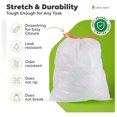 thumbnail image 3 of Trash Bags 13 Gallon 800 Count, Tall Kitchen Garbage Bags with Drawstring, 0.9mil Heavy Duty Leak Proof Odor Resistant Plastic Trash Bags for Home Office Use, 3 of 7