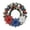 C, variant on 15.75inch Independence Day Wreath Red White and Blue PVC Patriotic Door Decoration for Indoor and Outdoor Use