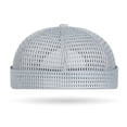 thumbnail image 3 of longantii Men's Breathable Mesh Brimless Hat, Mesh Skull Caps for Men, Summer Style with Adjustable Strap, Cooling(Dark Gray), 3 of 6