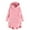 Pink, variant on Girls Fuzzy Fleece Dress Hoodies Cute Loose Warm Long Sleeve Pullover Tops Casual Thick Sweatshirt Dress with Pockets 5-15 Years