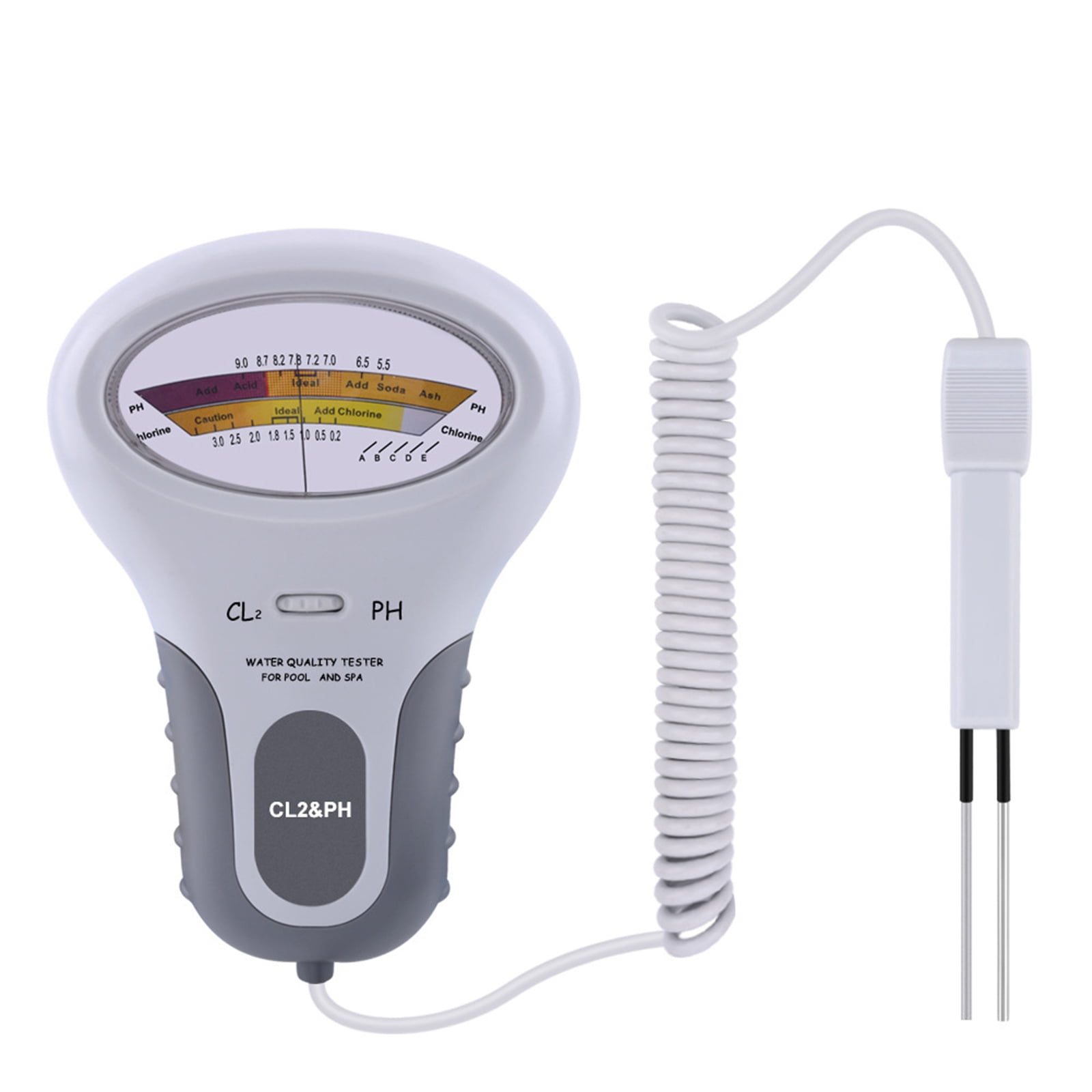 New 2in1 Water Quality PH/CL2 Chlorine Tester Level Meters For Swimming Pool Spa 