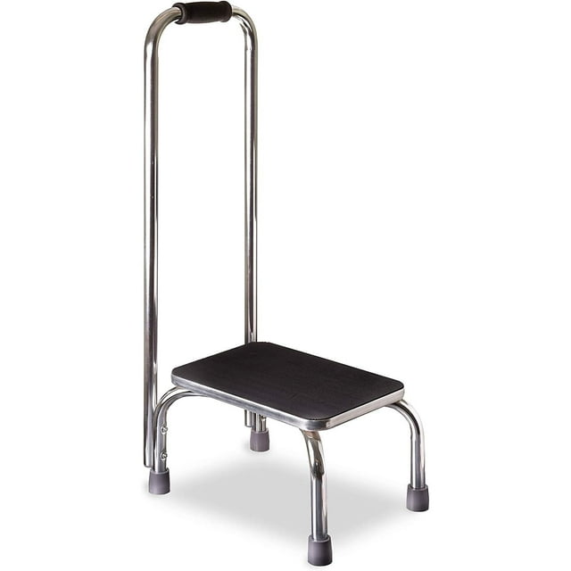 DMI Step Stool with Handle and Non Skid Rubber Platform, Lightweight and Sturdy Stool for Seniors, Adults and Children, Holds up to 300 Pounds with 9