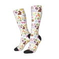 thumbnail image 2 of Vsdgher Happy Easter1 Print Thigh High Socks Extra Long Stretchy Sock Women Over Knee High Opaque Stocking Daily Wear, 2 of 5