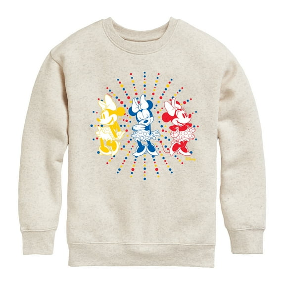Disney - Mickey & Friends - Minnie - All Smiles - Toddler And Youth Crewneck Fleece Sweatshirt