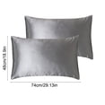 thumbnail image 3 of Velvet Pillowcases Standard Size 2 Pack – Soft Envelope Closure Pillow Covers for Hair and Skin, Summer Dorm and Bedroom Bedding, Multicolor Polyester, 3 of 6