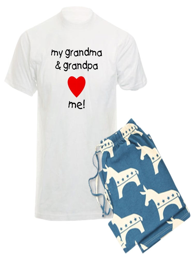 CafePress - My Grandma & Grandpa Love Me - Men&rsquo;s Light Pajamas