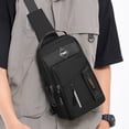thumbnail image 1 of Iumwxz Sacs à Main Bandoulière Sac de Poitrine Sangle Réglable Organisateur de Rangement Portable Multi-Couches Résistant à l'Eau Multi-Poches Mode Sport Voyage Polyvalent Léger 1 Pack Noir, 1 of 9