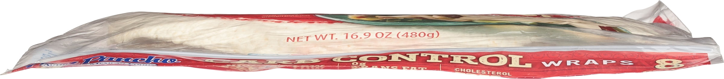 Don Pancho Whole Wheat Large Wraps, 17 oz, 8 Count