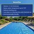 thumbnail image 5 of In The Swim 28' Premium Blue Round Solar Pool Cover 12 Mil For Solar Heating Above Ground Pools and Inground Pools 12MIL 28'RND, 5 of 8