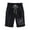 Black, variant on hotojiny Shorts for Women Straight Leg Rolled Knee Length Trousers Cotton Linen Drawstring Elastic Waist Heart Graphic Shorts with Pockets