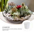 thumbnail image 3 of FUEENIRVA Set of 15 White Decorative Flowerpots with Drainage Holes for Indoor and Outdoor Plants, 3 of 6