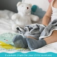 thumbnail image 2 of Debra Weitzner Toddler Crew Socks with Grips for Boys and Girls, Soft Non-Slip Cotton Socks, 12 Pairs, 2 of 8