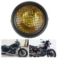thumbnail image 1 of Motorcycle Grill Headlight Retro Style Halogen Head Lamp High Brightness 7in 55W for Motorbike Accessory, 1 of 8