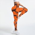 thumbnail image 6 of UngA 3D Gym Leggings for Women, Butt Lift and Tummy Control High Waisted Shaping Pants, Skin-Friendly & Breathable No Curling Lift Pants Workout Women's Yoga Leggings Orange,M, 6 of 8