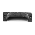thumbnail image 5 of Renovators Supply Manufacturing Cabinet Pulls 3.5" Black Wrought Iron Drawer Cup Bin Pulls w/Screws, 5 of 8