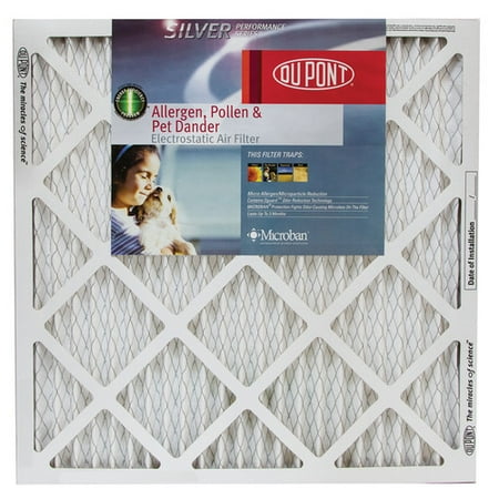 Protect Plus Silver Performance Series Allergen Pollen and Pet Dander Electrostatic Air Filter (Set of 12)