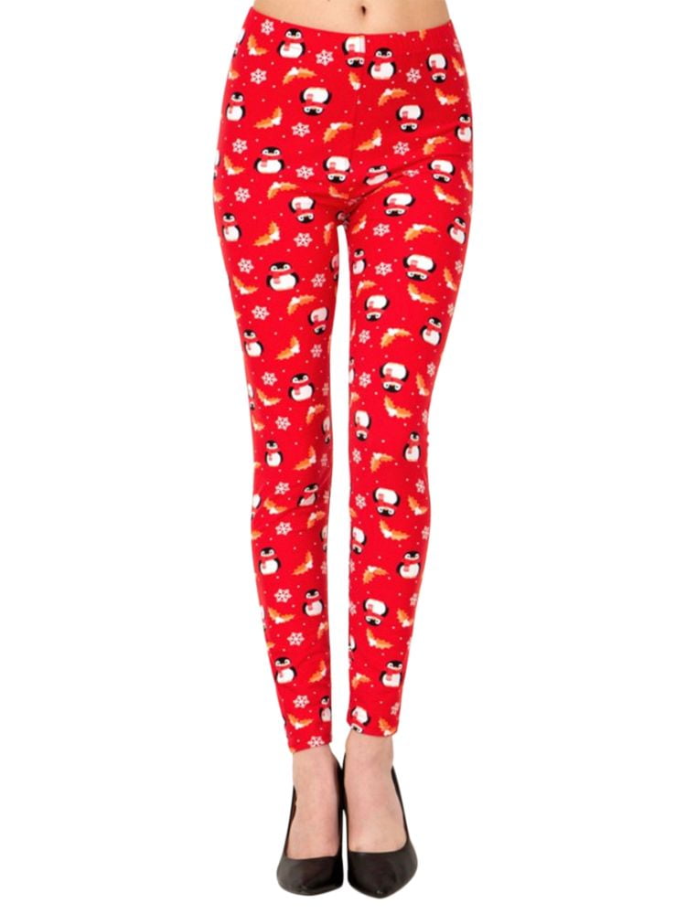 Konkurrencedygtige svinge kapsel LAVRA Womens Christmas Leggings Festive Xmas Soft Pajama Pants-Plus-Cozy  Penguins - Walmart.com