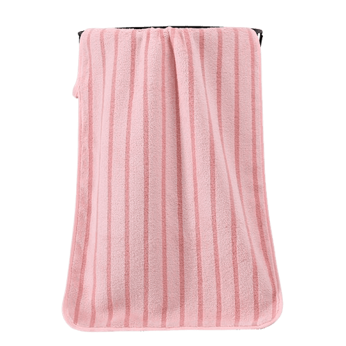Toalla De Baño De Forro Polar Coral Toallas faciales de terciopelo a rayas de 1 pieza, altamente absorbentes, que no sueltan pelusa, para secar y lavar el cabello. Rkxzt