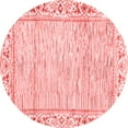thumbnail image 1 of Ahgly Company Indoor Round Abstract Red Modern Area Rugs, 8' Round, 1 of 4
