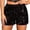 Black, variant on Sequin Shorts for Women Sparkly Y2K Party Glitter Elastic Waist Mini Shorts