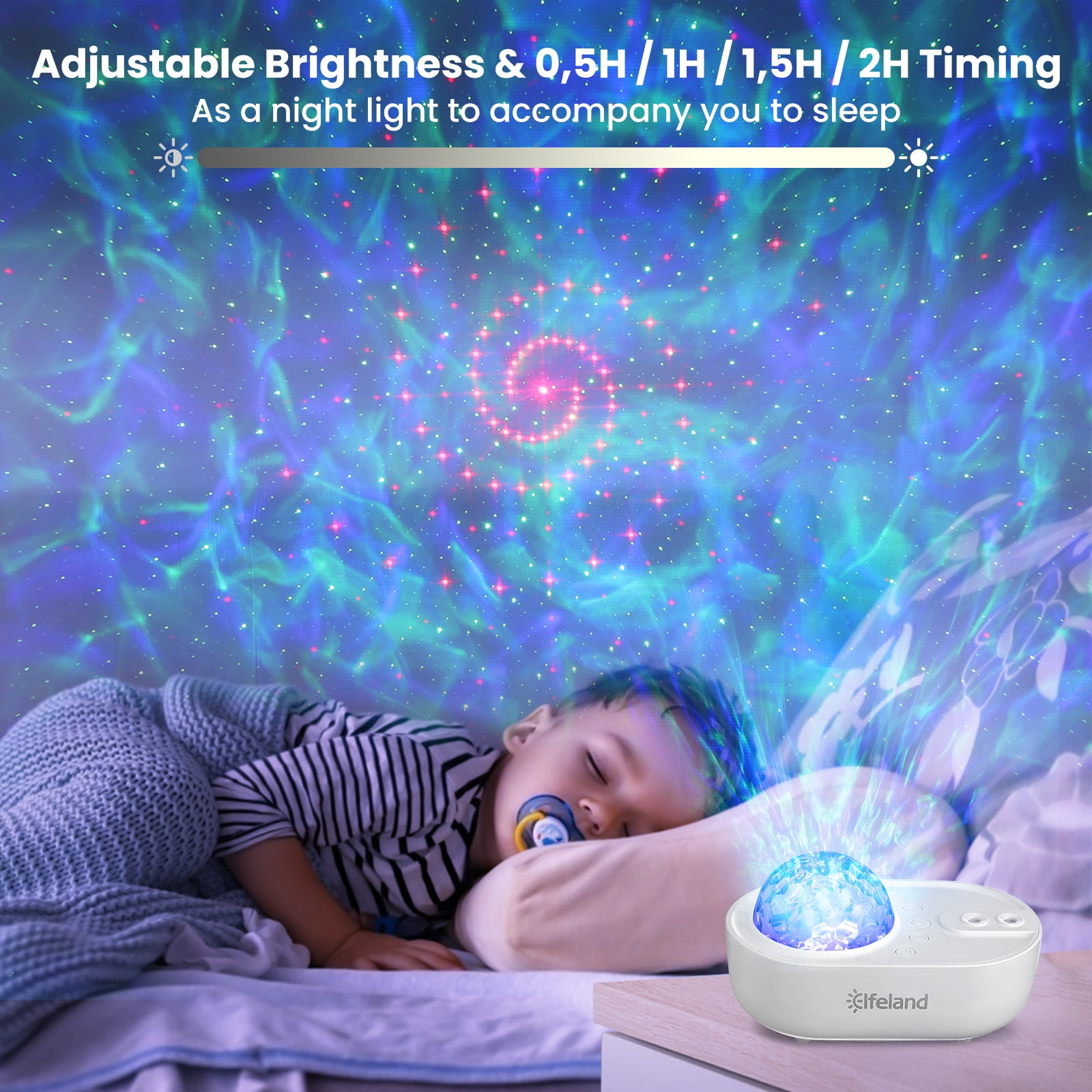 Star Projector Elfeland Galaxy Night Light Projector with Remote