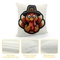 thumbnail image 4 of Thanksgiving Pillow Covers Fall Leaves Pillow Cases Turkey Pumpkin Decorative Cushion Covers for Sofa Couch, 4 of 5
