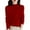 A31101-Deep Red, variant on Wool Sweaters for Women 2024 New Merino Wool Long Sleeve Mock Neck Soft Warm Knit Jumpers Seamless Pullover Sweater Black L