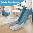 thumbnail image 5 of OLAKIDS Toddler Slide and Swing Set, 5 in 1 Bus Themed Baby Slide with Climber Basketball Hoop Car Playhouse for Indoor Outdoor Boys Girls Aged 3+, 5 of 10