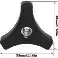 thumbnail image 2 of 2PCS Lawn Mower Handrail Handle Screws Black Plastic Triangle Handle Knob Nut Screws for Mower, 2 of 5