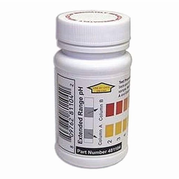 Industrial Test Systems Test Strips,pH,2-12ppm,PK50 481104