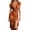 yue866-Orange, variant on KHONTS Boho Midi Dress for Women Deep V Neck Ruched Bodycon Summer Vacation Dress High Slit Flowy Party Dresses XS