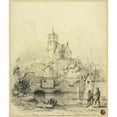 thumbnail image 3 of David Roberts 20x23 Black Modern Framed Museum Art Print Titled - Dole, France, 3 of 5