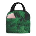 thumbnail image 1 of Easygdp Green Leave Fern Bolsa Térmica Premium - Tela Oxford Impermeable, Gran Capacidad, Bolsillo Frontal, Unisex para Trabajo, Escuela, Actividades al Aire Libre y Picnics, 1 of 8