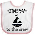 thumbnail image 3 of Inktastic New to the Crew Newborn Boys or Girls Baby Bib, 3 of 4