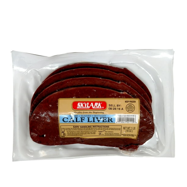 Skylark Sliced Calf Liver, 16 oz