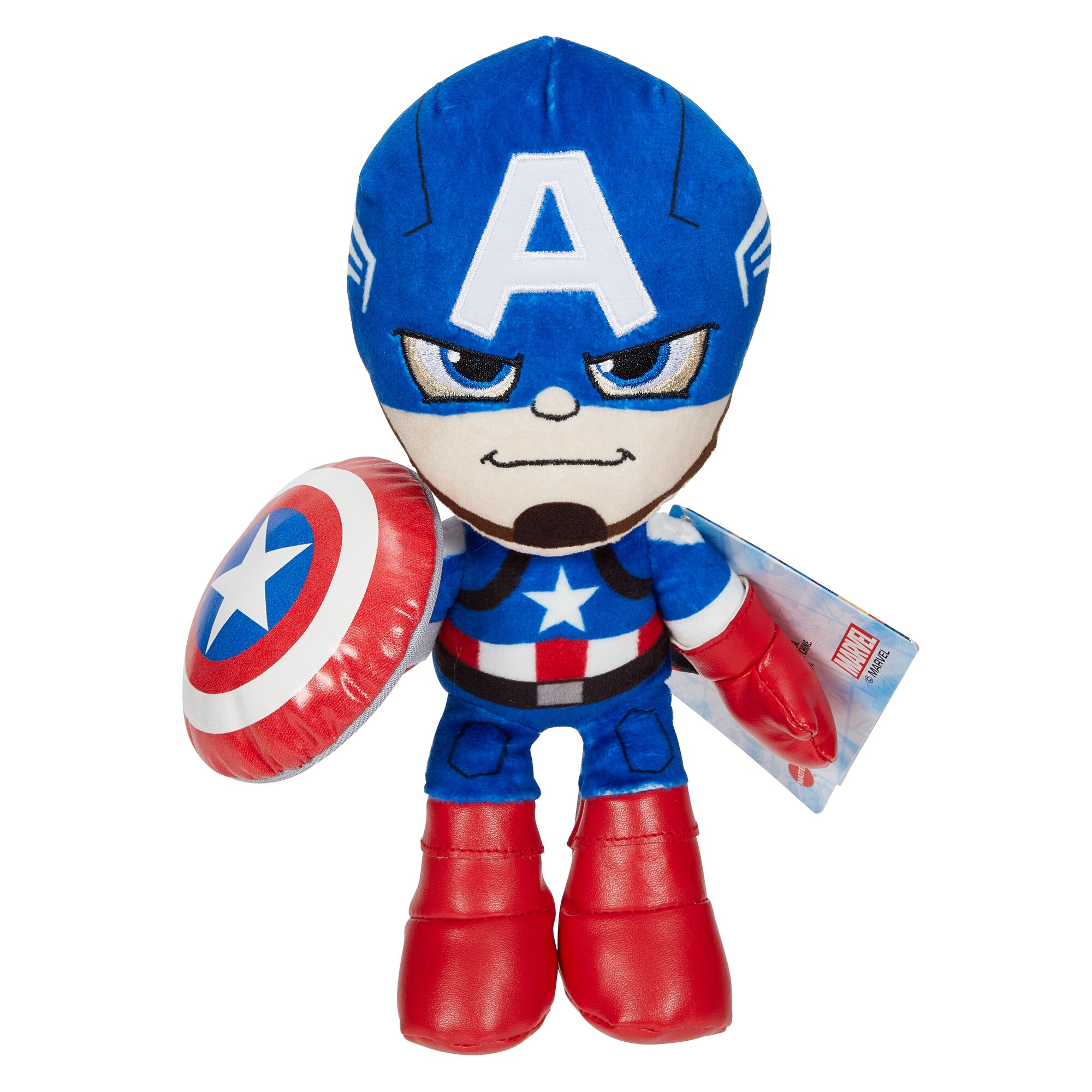 Marvel Plush Character, 8-inch Captain America Soft Doll for Ages Years  Old up