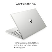 HP Envy 13 FHD, i5-1135G7, 8GB RAM, 256 GB SSD, Silver, Windows 10, 13-ba1047wm