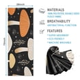 thumbnail image 2 of Colorful Mushroom Plant Black Pattern Hot Yoga Mat Towel Non Slip for Hot Yoga - Quick-Drying Yoga Mat Cover with 4 Corner Pockets with Travel Bag - Hot Yoga Towel Non Slip 70"x26", 2 of 6