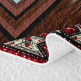 thumbnail image 5 of Erosebridal Country Tribal Cowhide Twin Quilt Set,Aztec Western Geometric Twin Coverlet Set For Boys,2 Pieces, 5 of 7