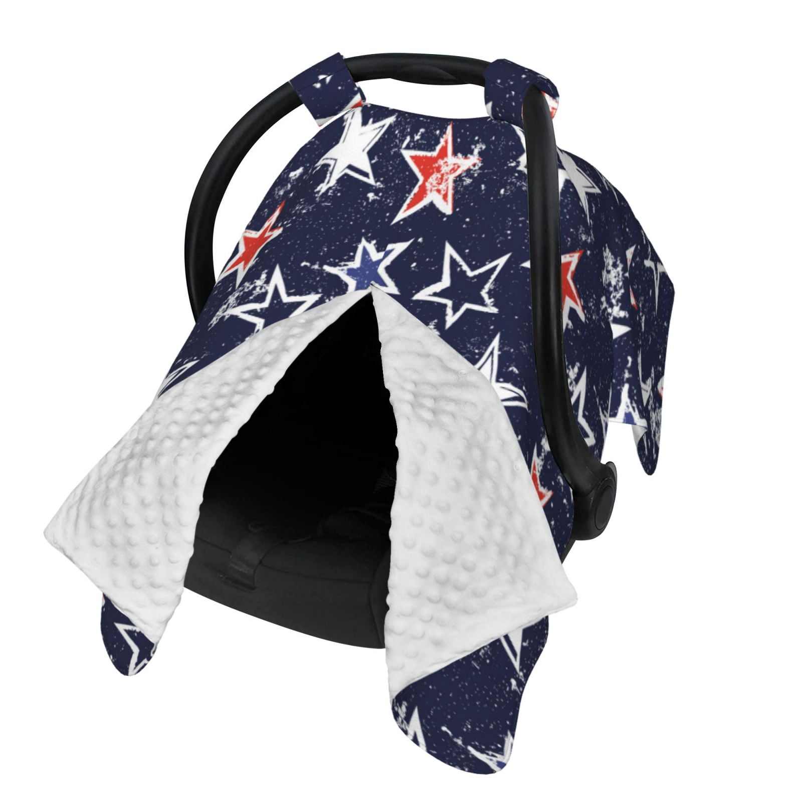 Naloa Watercolor Stars Baby Car Seat Cover, Breathable Baby Carrier Cover, Multiuse Baby Carrier Cover & Nursing Breastfeeding Cover