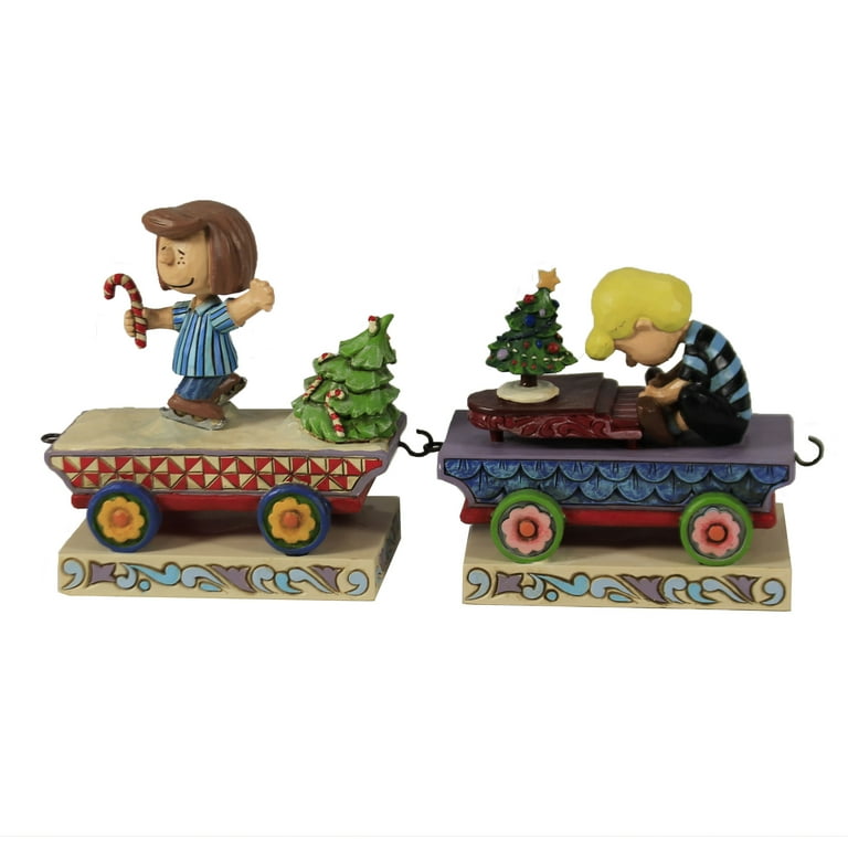 Enesco Jim Shore Peanuts Holiday Train Eight Car Figurine Set for