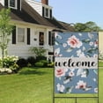 thumbnail image 4 of Spring Summer Multicolored Flower Leaves Garden Flag 28x40 Inch Double Side for Outdoor Courtyard Garden Decor Flowers Welcome Holiday Flag for Outside Decoration, 4 of 6