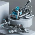 thumbnail image 3 of Bloques de construcción para niños, juguete de ladrillos para armar Barco de la marina militar 6 en 1, ideal para regalo de Navidad, código 1560, piezas,NO BOX, 3 of 6
