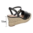 thumbnail image 4 of Sandalias Beira Rio Mujer Negro Plataforma 7.5cm beige 24.5 MX, 4 of 10