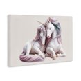 thumbnail image 4 of Stupell Industries Hugging Unicorn Pair Animals & Insects Painting Gallery Wrapped Canvas Art Print Wall Art, 45 x 30, 4 of 8