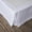 Elastic - White, variant on French Linen Bed Skirt with Pleated Corner 14-Inch Tailored Drop Natural Flax Cotton Blend Basic Dust Ruffle Soft Cozy Farmhouse Bedding (14" Twin, Basic White)