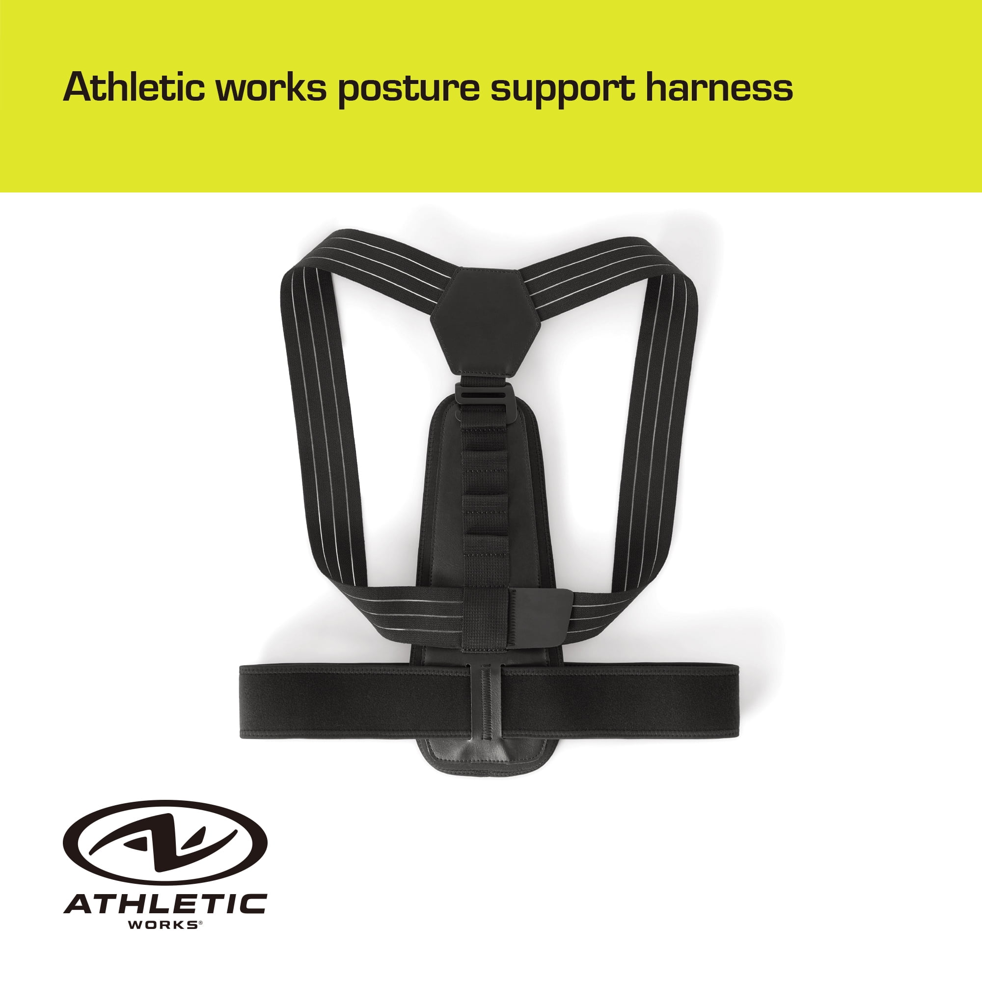 Athletic Works Posture Support Harness Adjustable High Quality Fits Waist Range 28in to 42in
